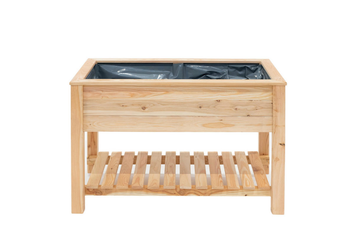 HOCHBEET  - Lärchefarben, KONVENTIONELL, Holz (120/65/75cm) - Ambia Garden