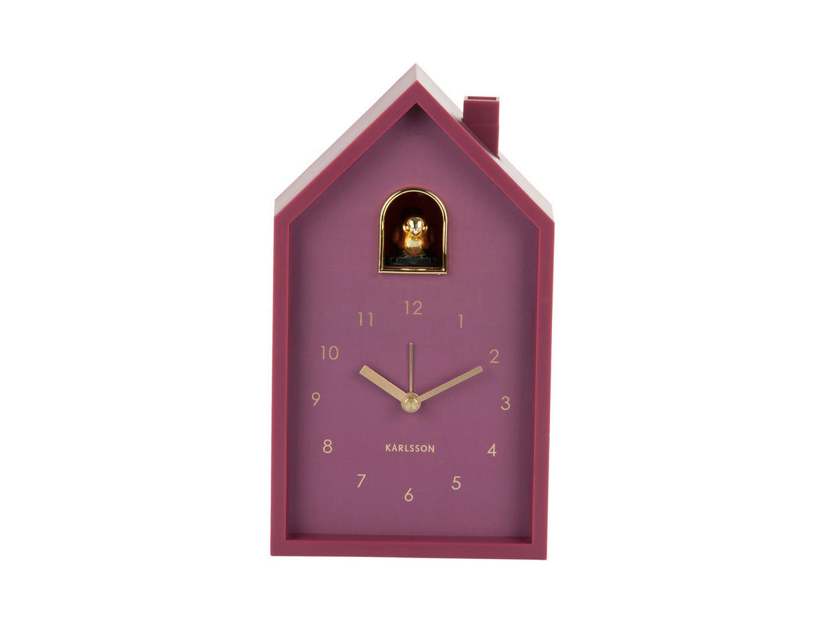 WECKER Modern Cuckoo Mauve  - Mauve, Basics, Kunststoff (6/12/20cm) - Karlsson