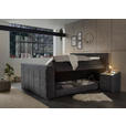 BOXSPRINGBETT 180/200 cm  in Anthrazit  - Anthrazit, KONVENTIONELL, Textil (180/200cm) - Carryhome