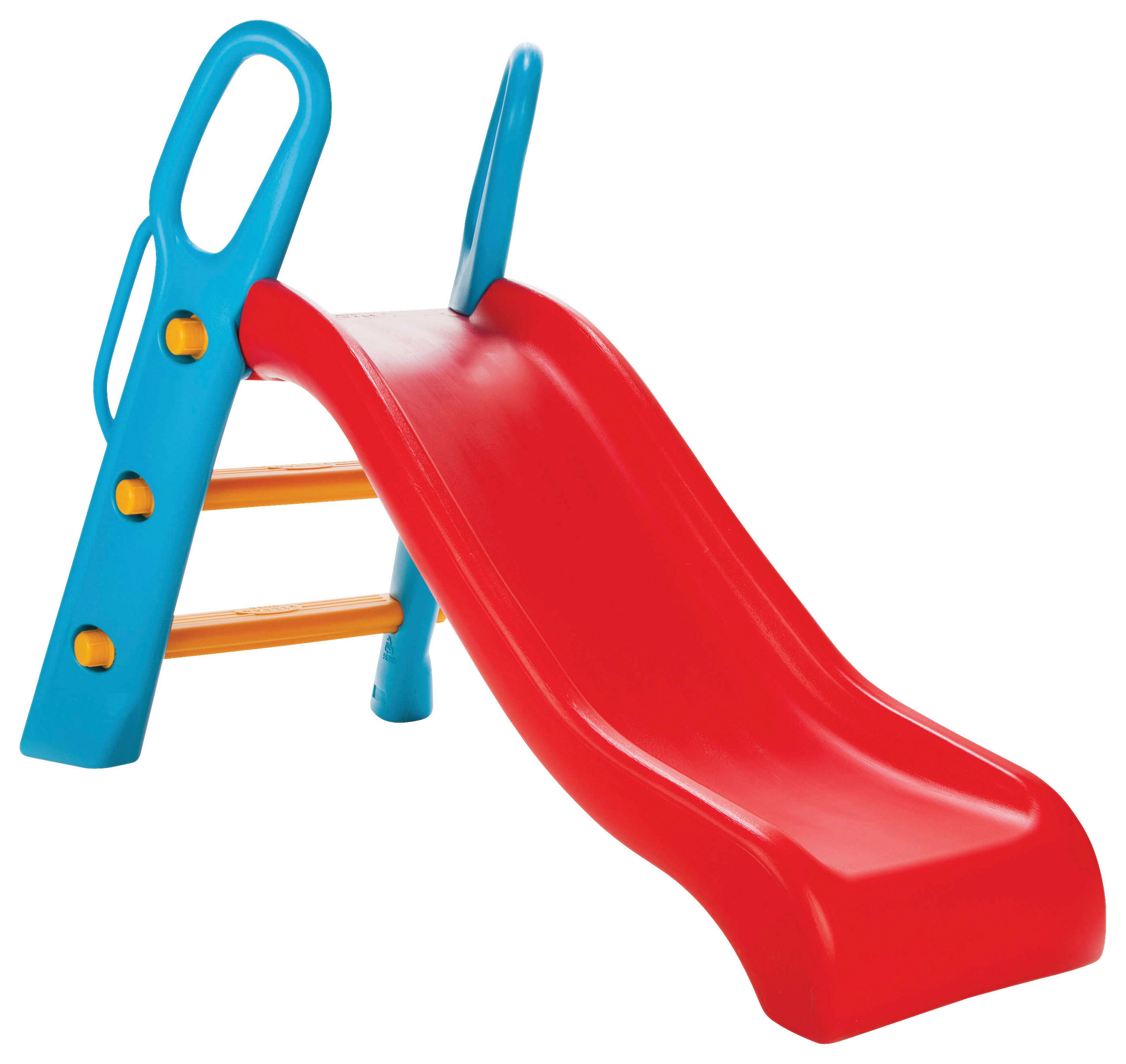 KINDERRUTSCHE Blau, Gelb, Rot  - Blau/Gelb, KONVENTIONELL, Kunststoff (64/93/141cm) - Ambia Garden