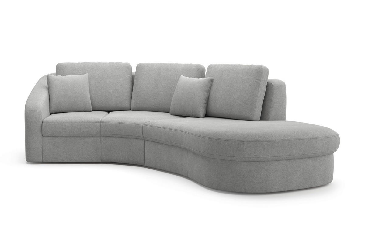 ECKSOFA in Mikrofaser Grau  - Schwarz/Grau, Modern, Kunststoff/Textil (266/230cm) - Sit & More