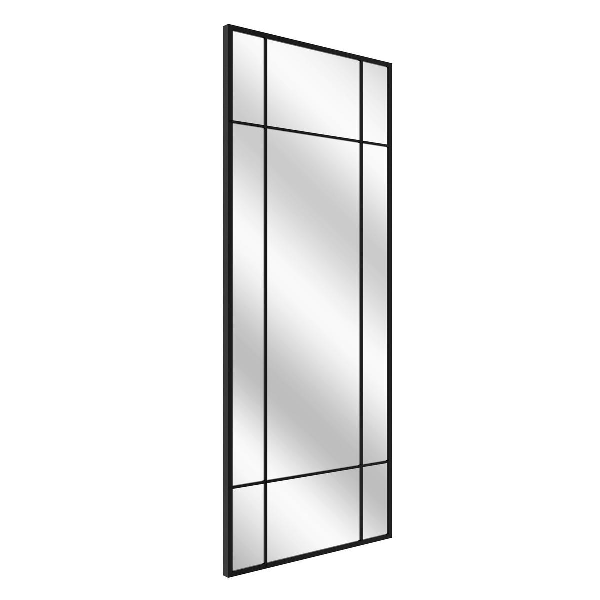 DEKOSPIEGEL  60/150 cm   in rechteckig  - Schwarz, Basics, Glas/Holz (60/150cm)