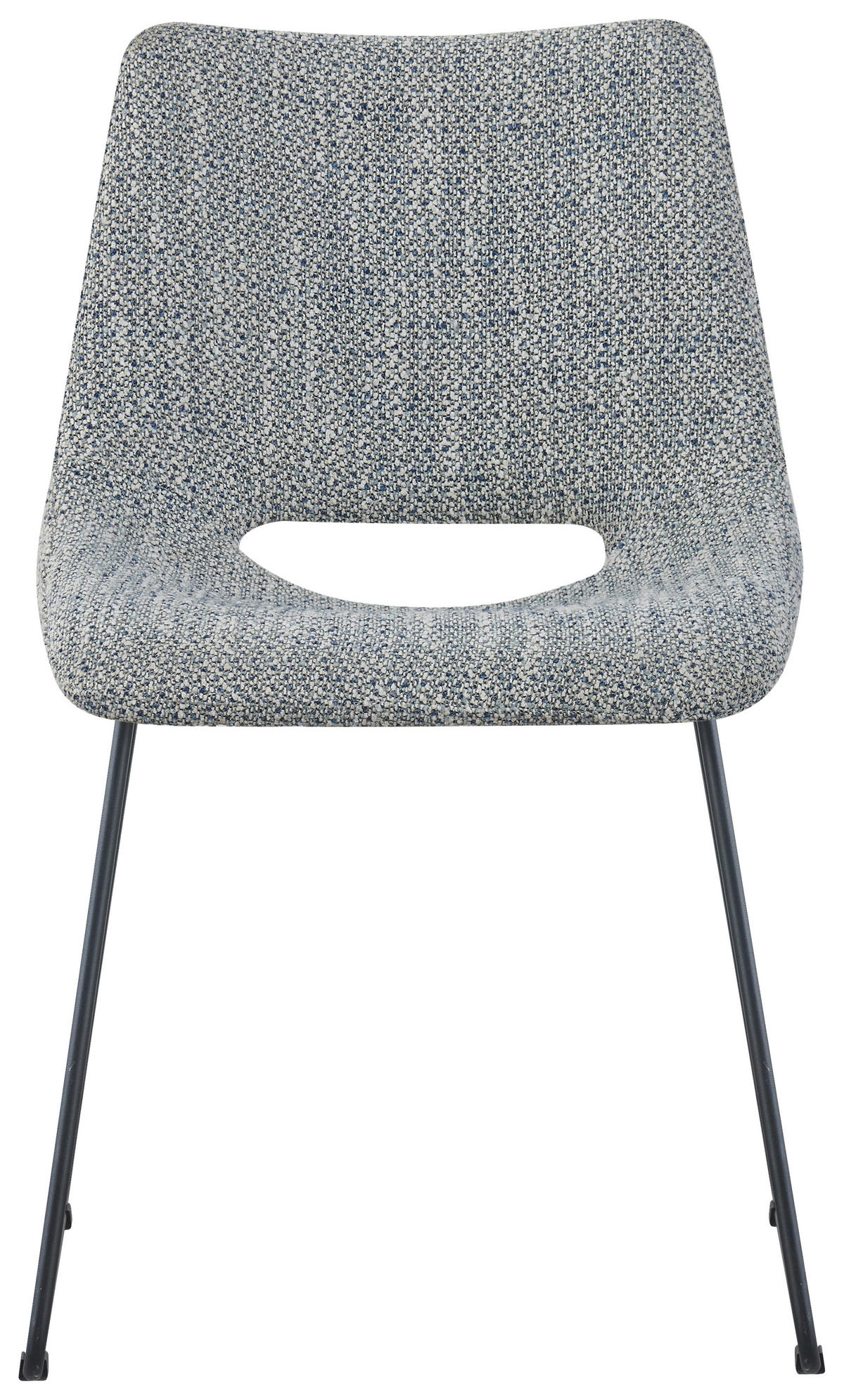 STUHL - Blau/Schwarz, Design, Textil/Metall (48/79/56cm) - Stylife