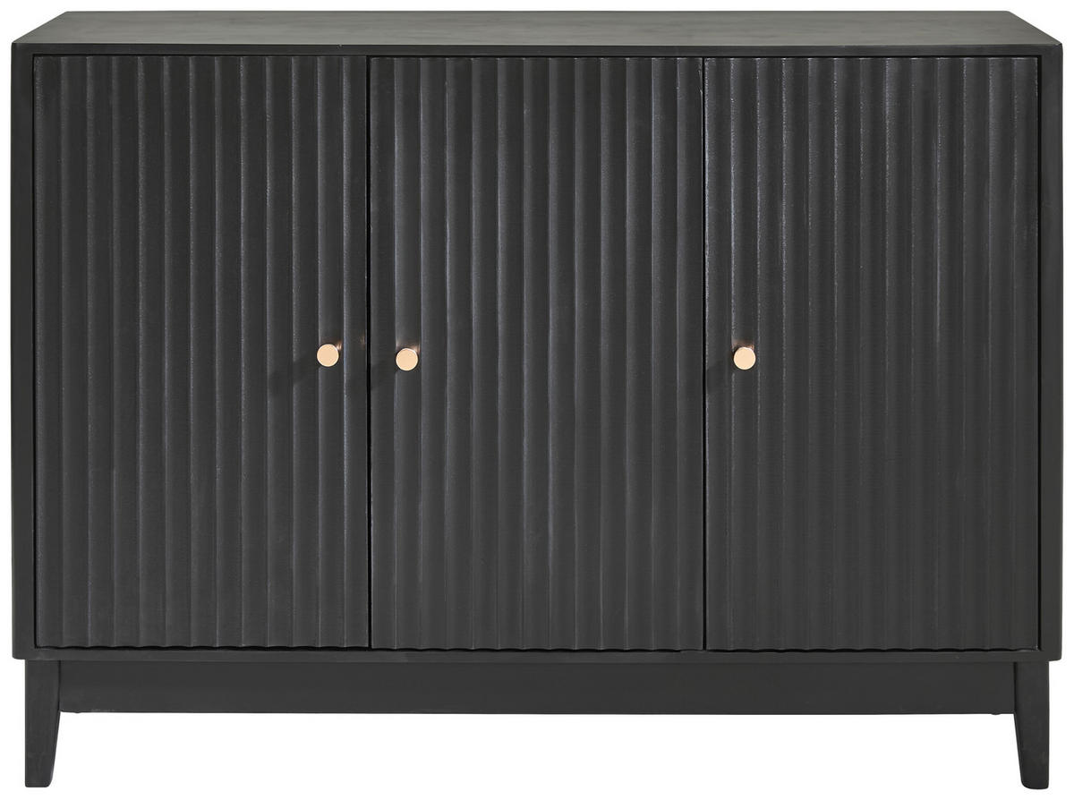 SIDEBOARD  in 120/85/35 cm  - Schwarz, KONVENTIONELL, Holz/Holzwerkstoff (120/85/35cm) - Livetastic