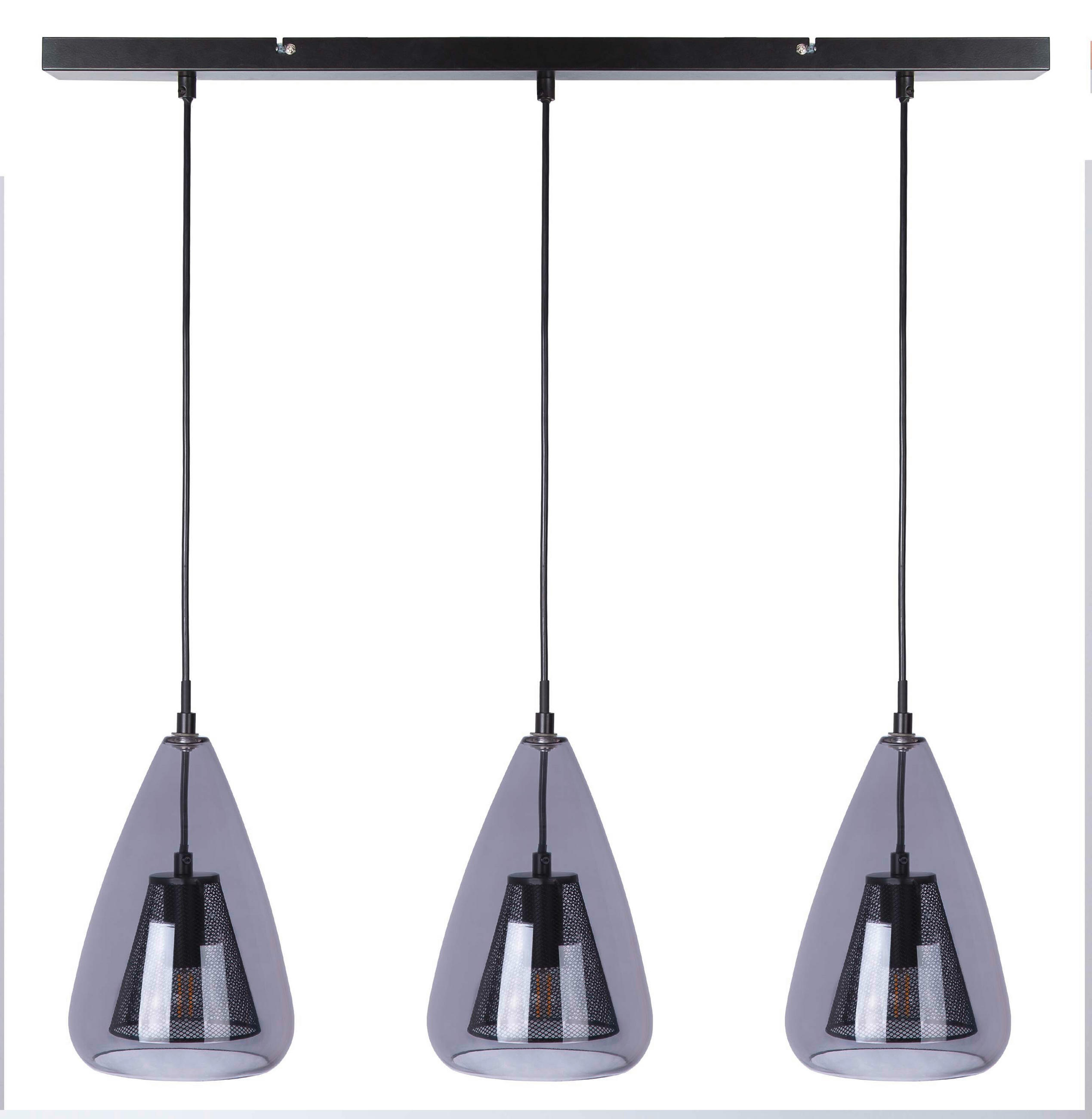 SVJETILJKA VISEĆA VERA - crna, Design, metal (16,5/75/150cm)