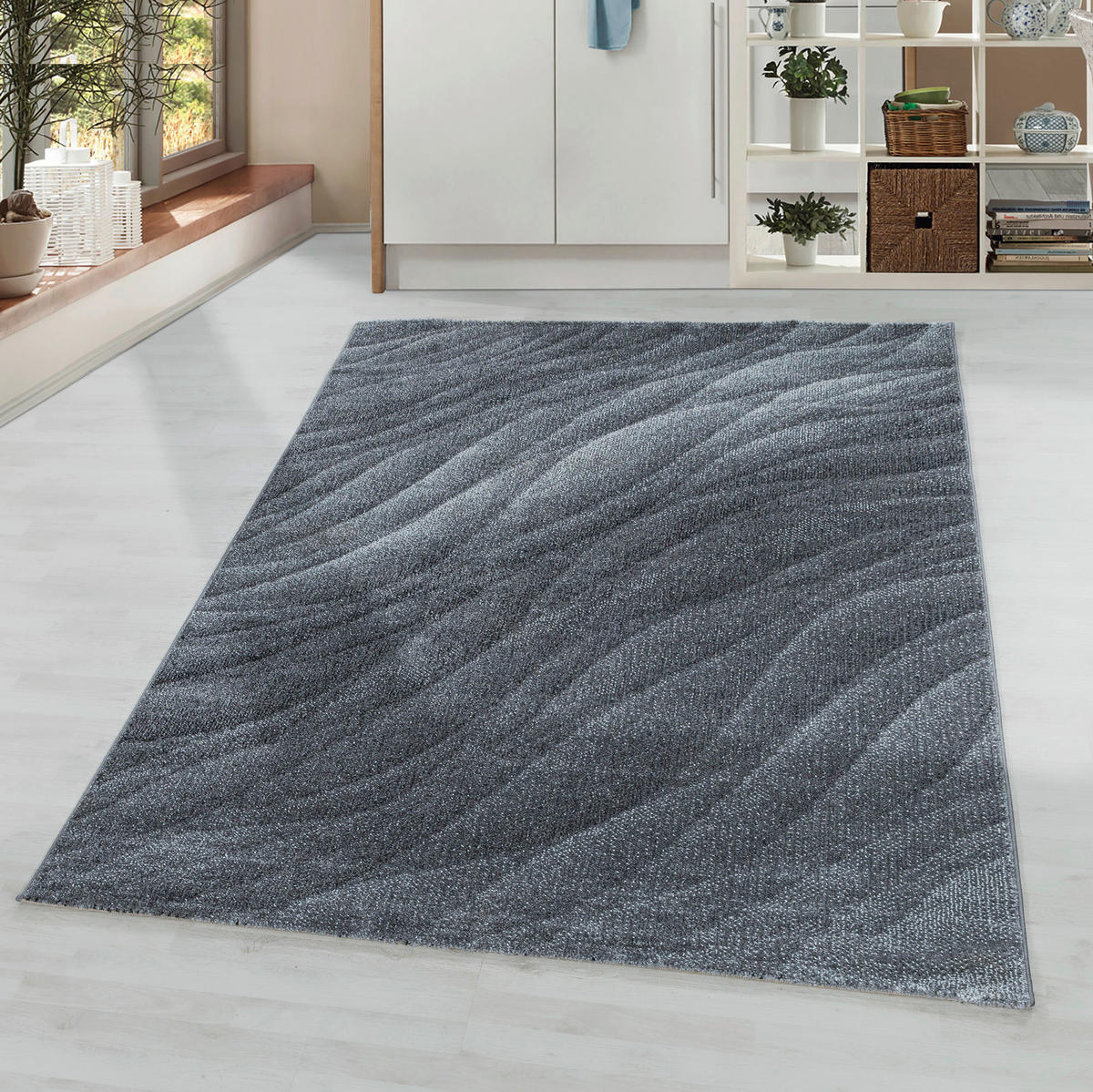VÄVD MATTA 140/200 cm Ottawa 4206 grau  - grå, Design, textil (140/200cm)