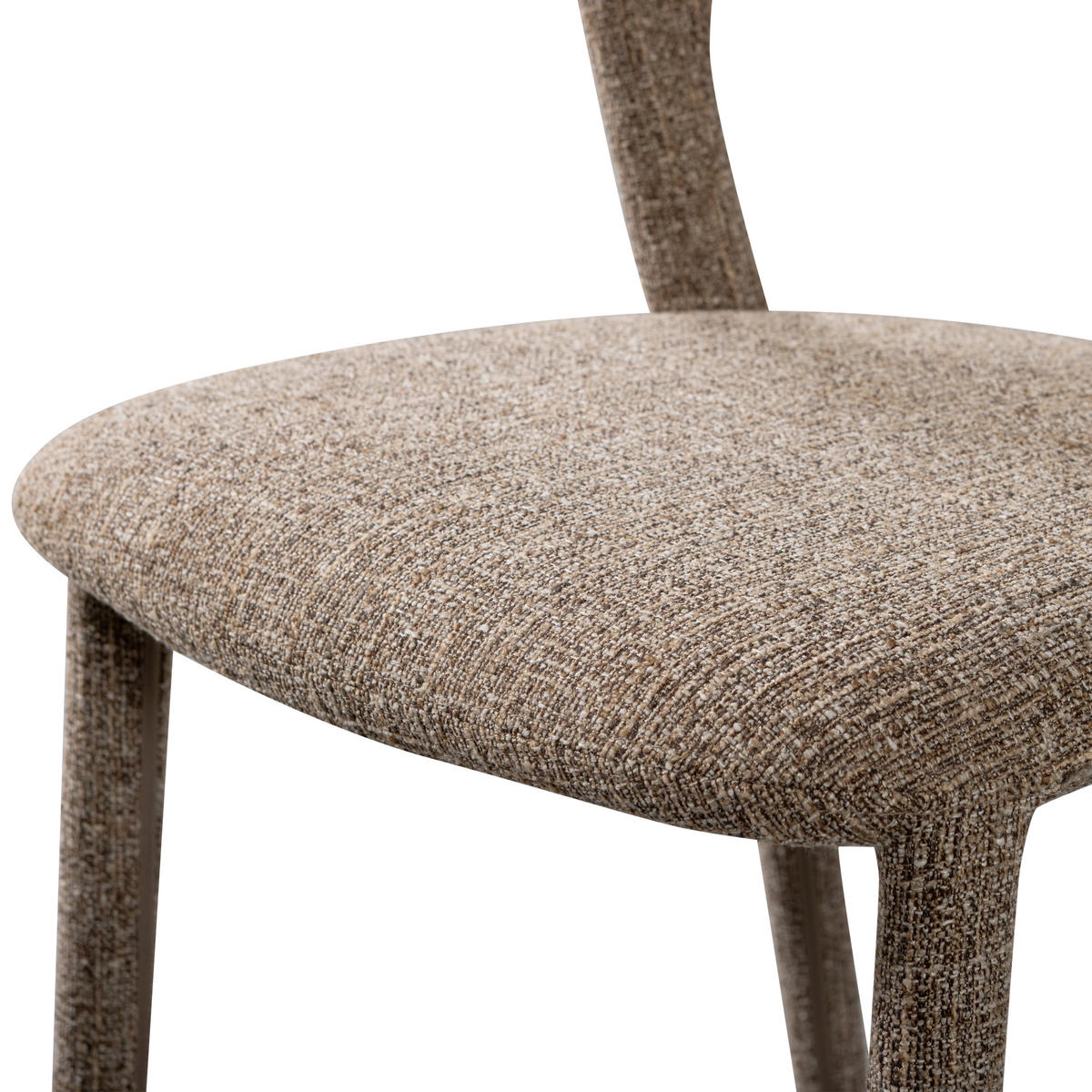 STUHL-SET 2 Stück  in Webstoff  - Sandfarben/Braun, MODERN, Textil (51/76/56cm) - Livetastic