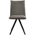 STUHL Webstoff Schwarz, Dunkelgrau Buche massiv  - Dunkelgrau/Schwarz, Basics, Holz/Textil (46/91/61cm) - Carryhome