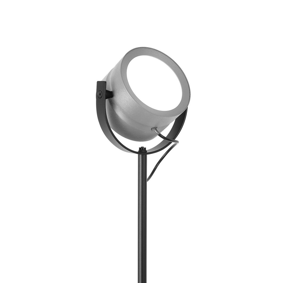 LED-STEHLEUCHTE MIKA 24/155 cm   - Alufarben, Design, Metall (24/155cm) - elements by BANKAMP