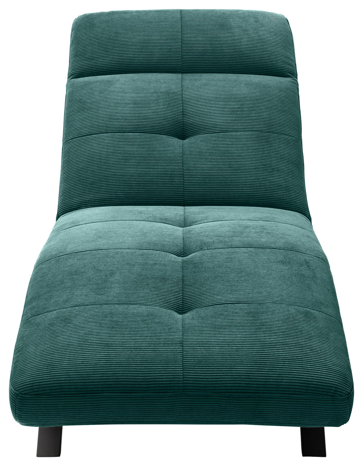 RELAXLIEGE in Cord Grün  - Schwarz/Grün, Design, Textil/Metall (80/54-113/158-198cm) - Pure Home Lifestyle