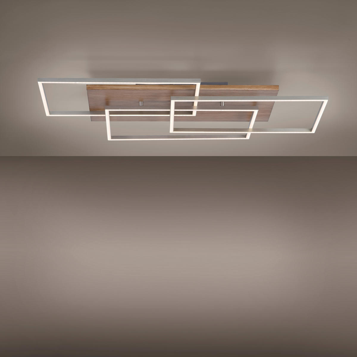 STROPNÍ LED SVÍTIDLO, 82/50 cm  - Lifestyle, kov/dřevo (82/50cm)