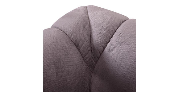 BIGSOFA Plüsch Grau  - Schwarz/Grau, KONVENTIONELL, Kunststoff/Textil (220/67/106cm) - Carryhome