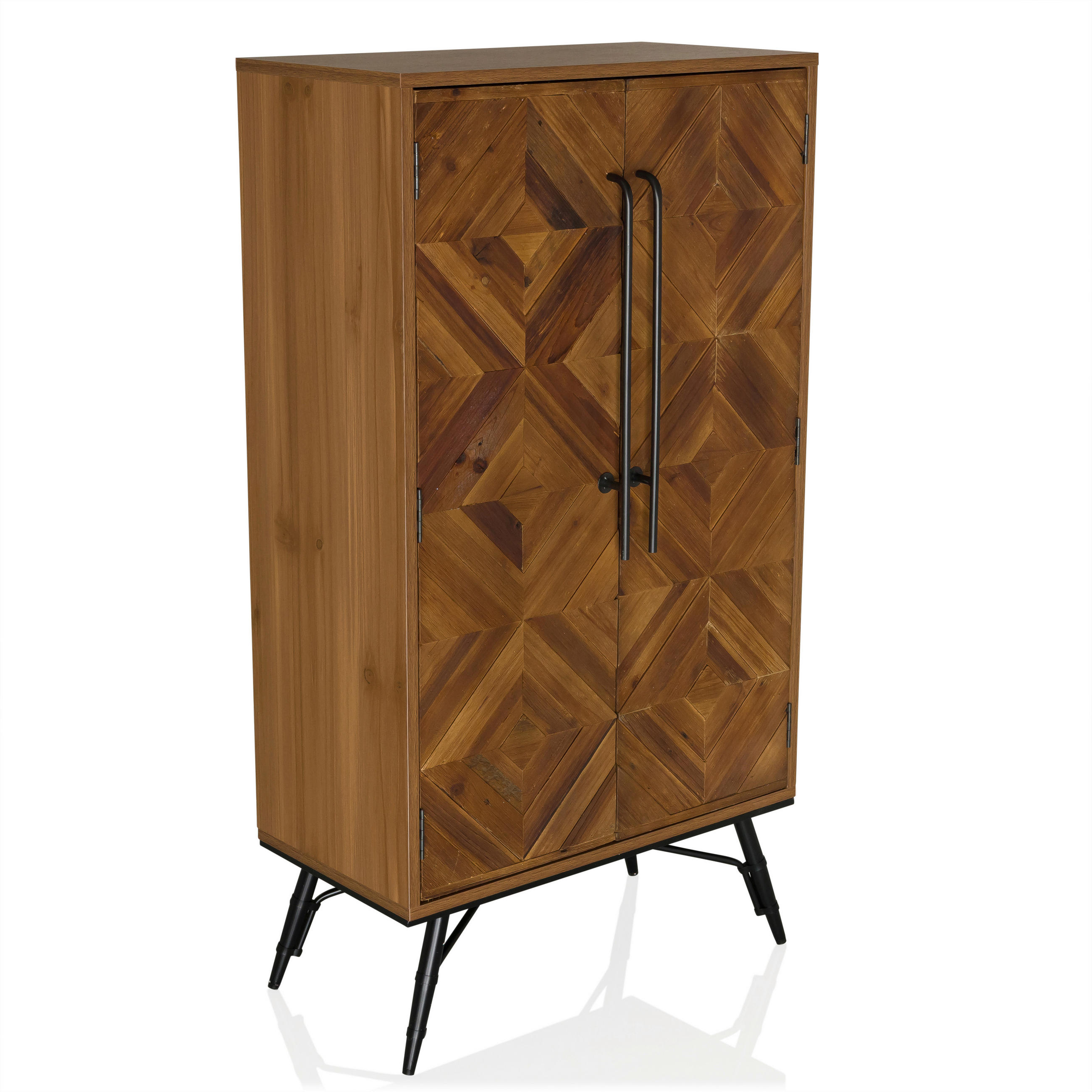 KOMMODE  in 63/117/32 cm  - Dunkelbraun/Schwarz, MODERN, Holz/Metall (63/117/32cm) - MID.YOU