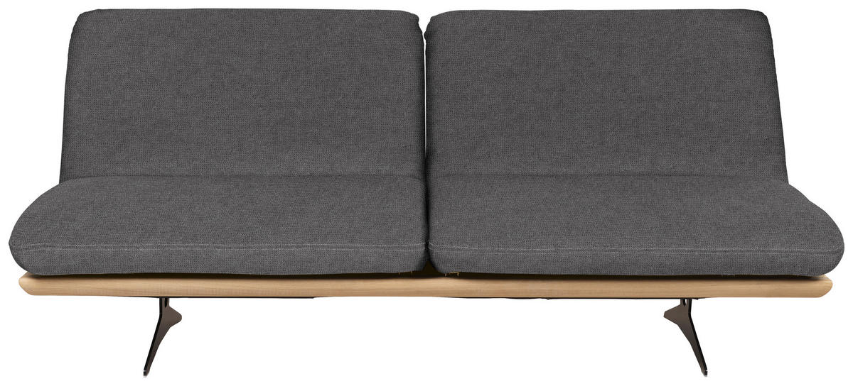 SCHLAFSOFA Palermo in Webstoff Dunkelgrau  - Dunkelgrau/Beige, Design, Holz/Textil (204/92/90cm) - Dieter Knoll