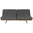 SCHLAFSOFA Palermo in Webstoff Dunkelgrau  - Dunkelgrau/Beige, Design, Holz/Textil (204/92/90cm) - Dieter Knoll