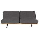 SCHLAFSOFA Palermo in Webstoff Dunkelgrau - Dunkelgrau/Beige, Design, Holz/Textil (204/92/90cm) - Dieter Knoll