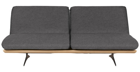 SCHLAFSOFA Palermo in Webstoff Dunkelgrau  - Dunkelgrau/Beige, Design, Holz/Textil (204/92/90cm) - Dieter Knoll