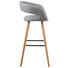BARHOCKER in Hellgrau - Eichefarben/Hellgrau, Design, Holz/Textil (55/98/46,5cm) - Carryhome BARHOCKER in Hellgrau - Eichefarben/Hellgrau, Design, Holz/Textil (55/98/46,5cm) - Carryhome