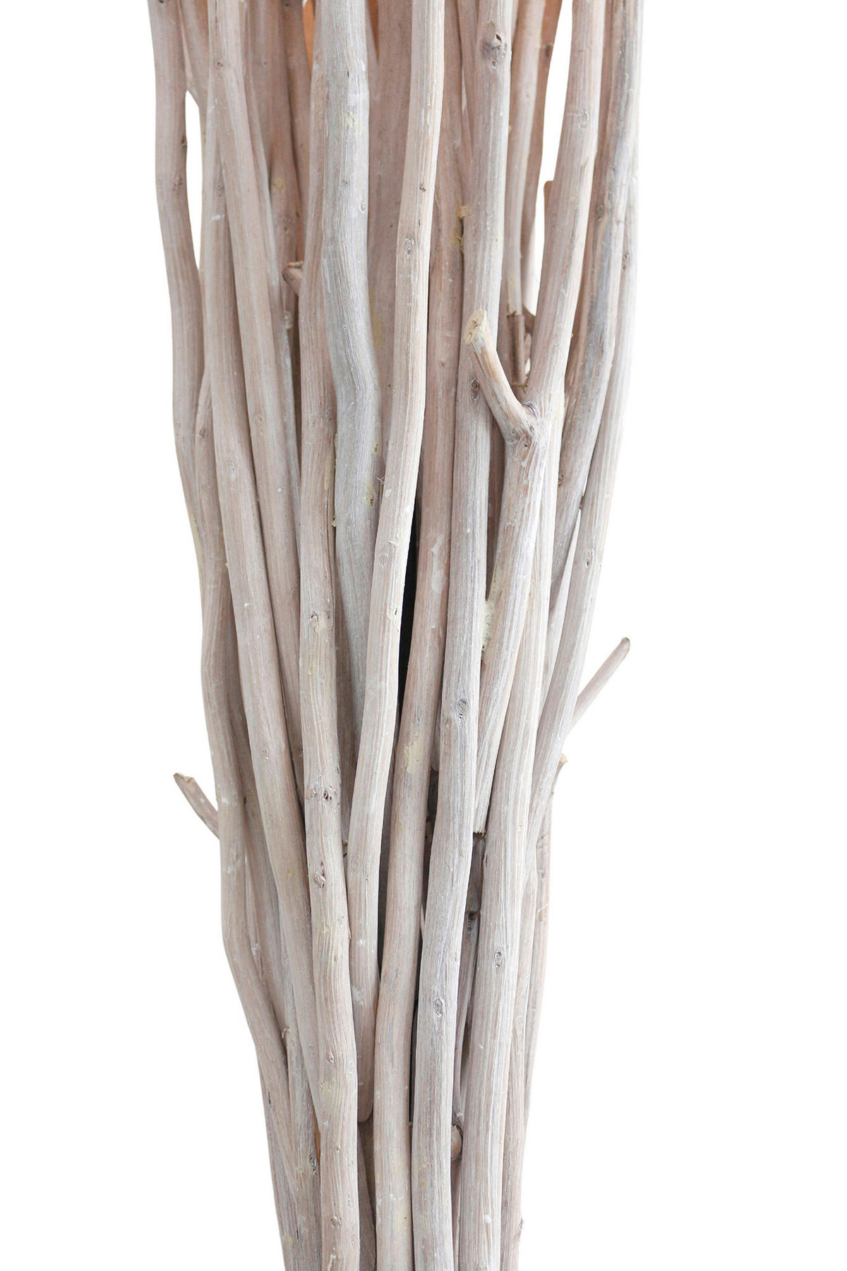 STEHLEUCHTE  30/175/30 cm   - Schwarz/Naturfarben, Design, Holz/Textil (30/175/30cm) - P & B