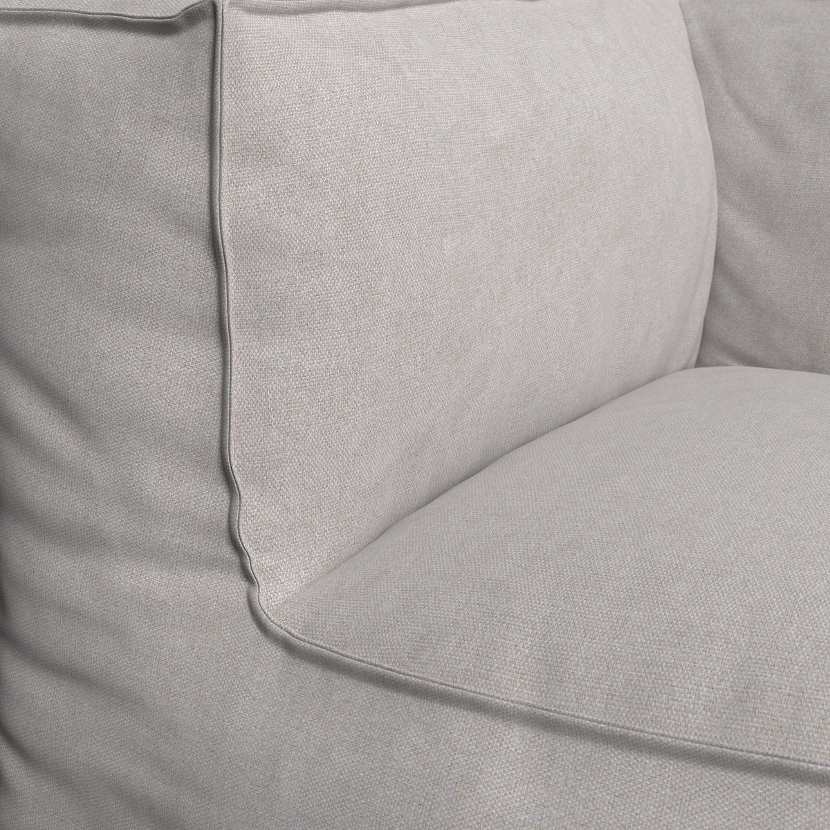 LOUNGESOFA  - Beige, MODERN, Textil (95/80/95cm) - Ambia Garden