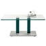 COUCHTISCH in Metall, Glas 110/70/46-65 cm - Blau/Edelstahlfarben, Design, Glas/Kunststoff (110/70/46-65cm) COUCHTISCH in Metall, Glas 110/70/46-65 cm - Blau/Edelstahlfarben, Design, Glas/Kunststoff (110/70/46-65cm)