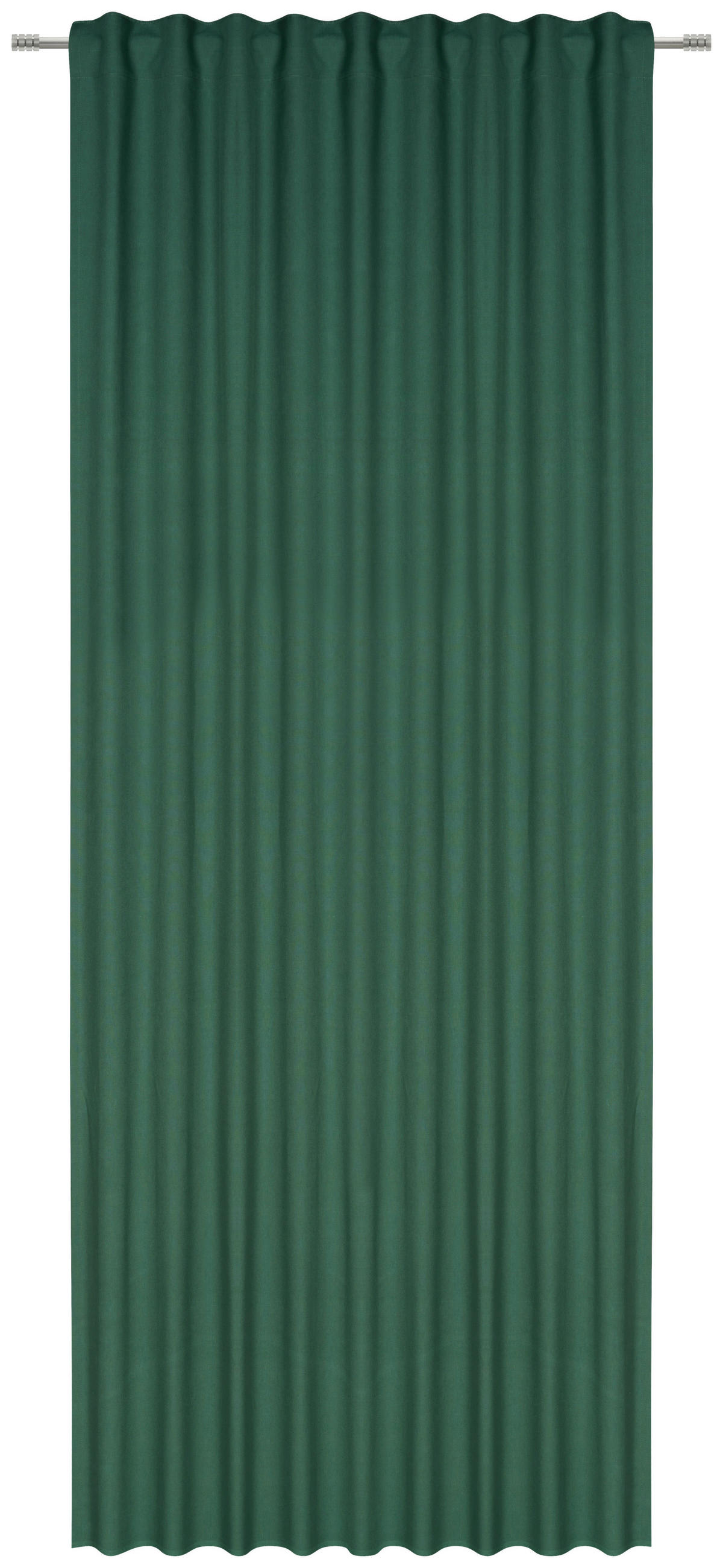 FERTIGVORHANG MERLE blickdicht 140/255 cm   - Dunkelgrün, Basics, Textil (140/255cm) - Bio:Vio