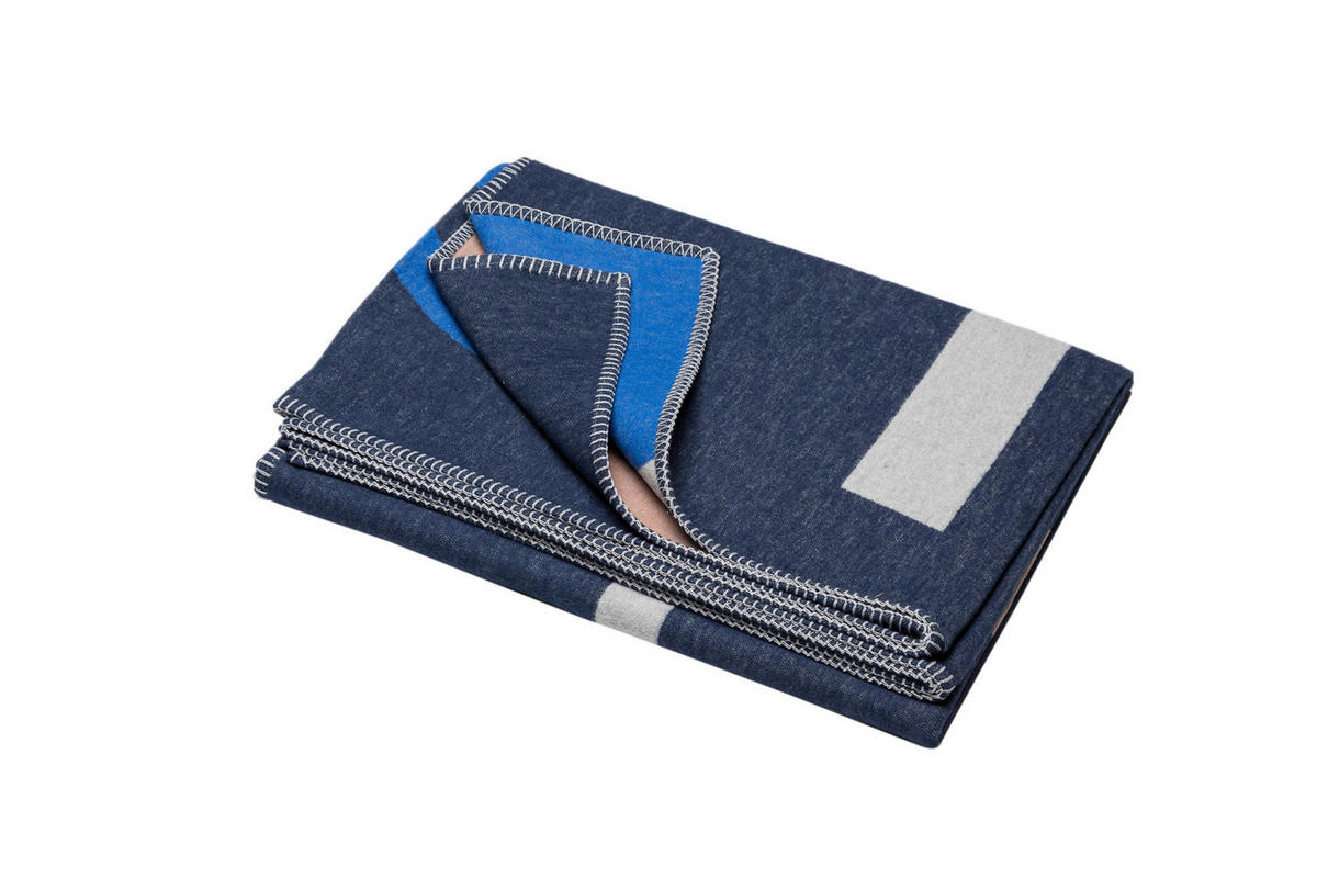 WOHNDECKE 140/200 cm  - Blau, KONVENTIONELL, Textil (140/200cm) - David Fussenegger