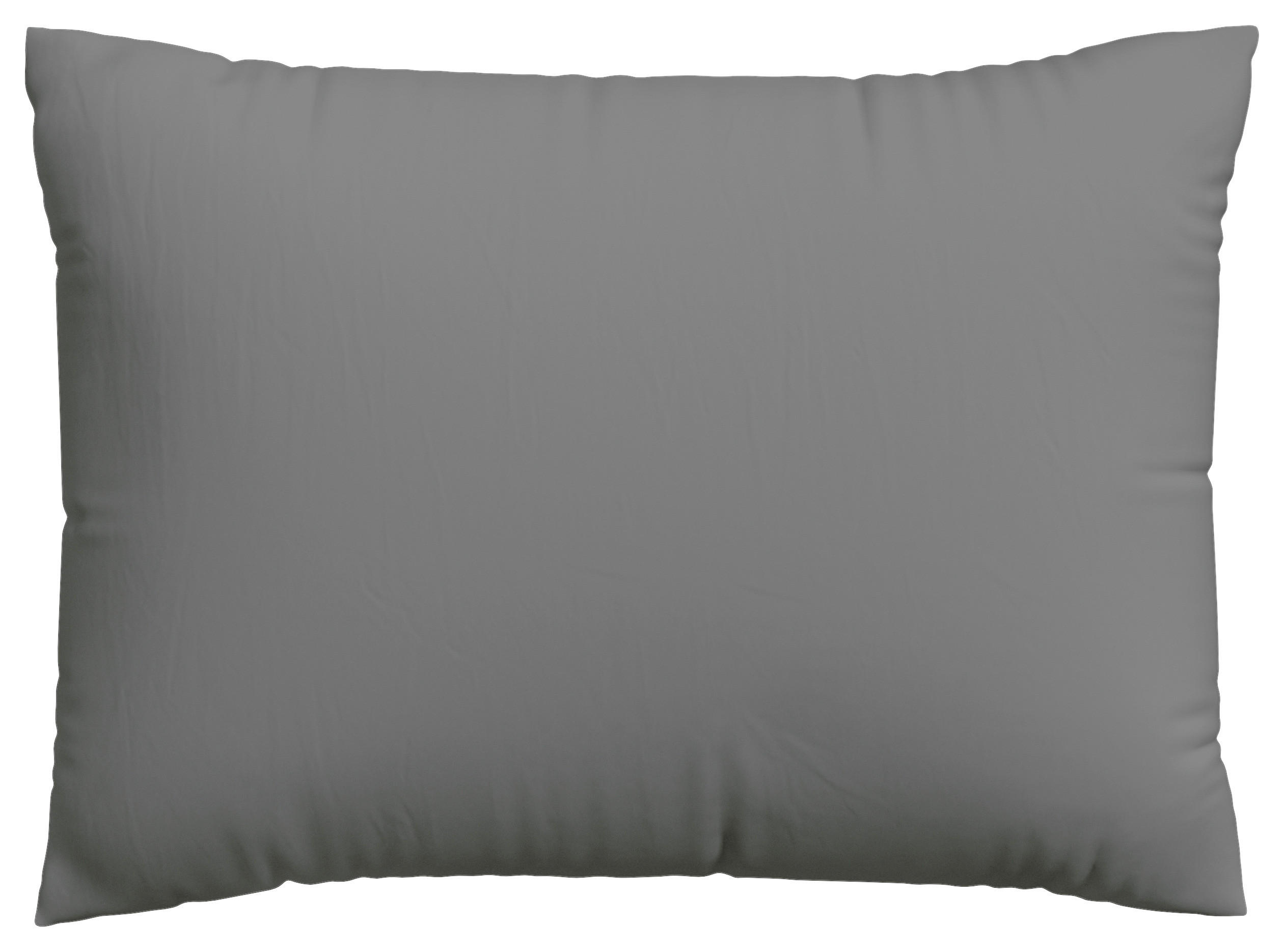 KOPFPOLSTERBEZUG KNITTED JERSEY 60/80 cm  - Grau, Basics, Textil (60/80cm) - Schlafgut