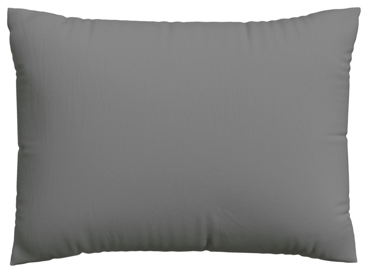 KOPFPOLSTERBEZUG KNITTED JERSEY 60/80 cm  - Grau, Basics, Textil (60/80cm) - Schlafgut