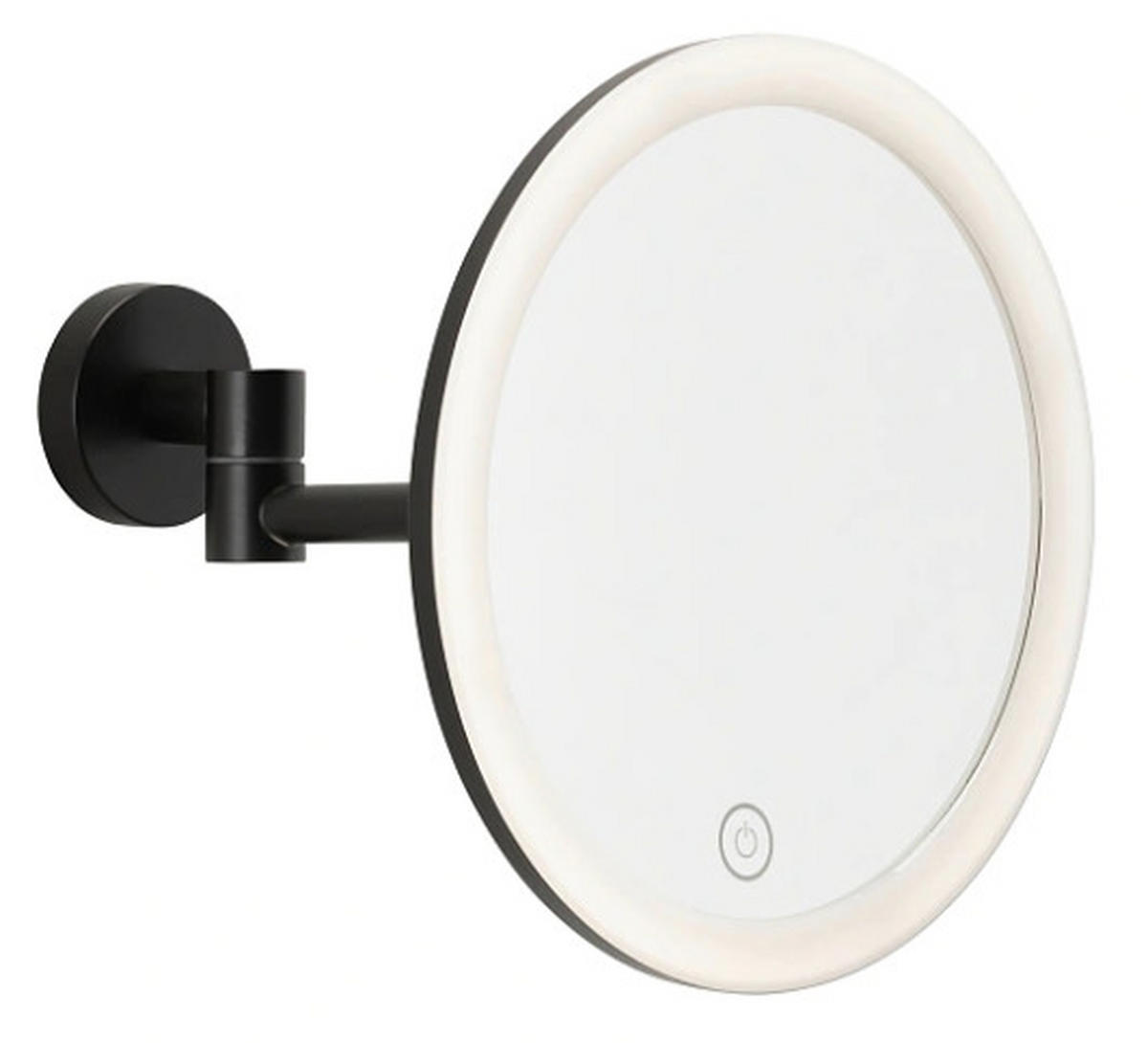 SCHMINKSPIEGEL  - Schwarz, Basics, Metall (18/18/18,5cm) - Tesa