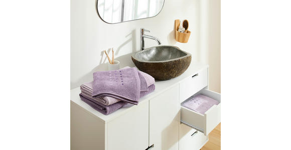 FROTTIERSET Lila 4-teilig - Lila, Textil (50/100cm) - Esposa