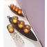 TEELICHTHALTER-SET 5-teilig - Braun/Orange, Basics, Glas/Holz (52/13/2cm) - Ambia Home