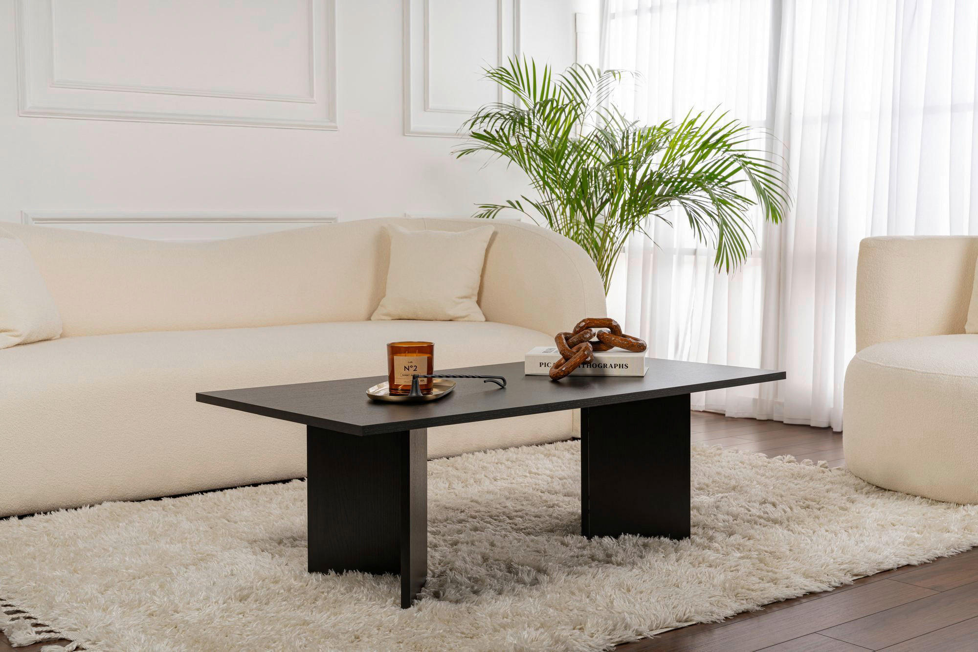 COUCHTISCH  in Holzwerkstoff  - Schwarz, Design, Holzwerkstoff (119/40/60cm) - MID.YOU