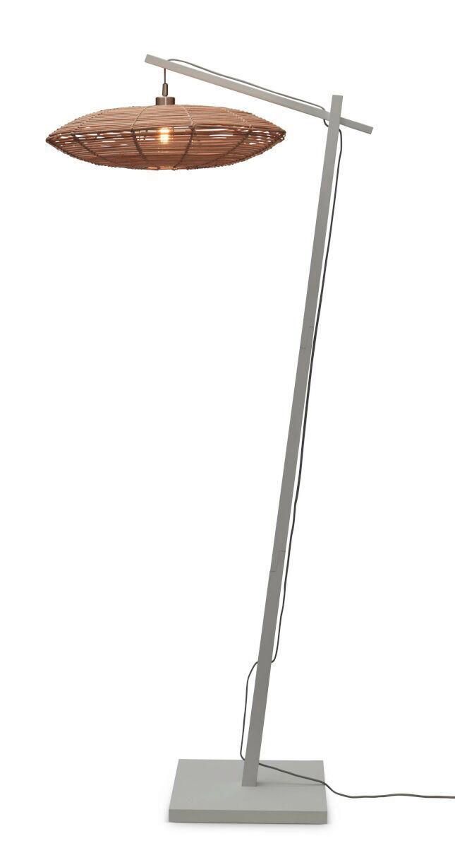 STEHLEUCHTE 55/78/176 cm - Naturfarben/Weiß, Trend (55/78/176cm) - Good & Mojo