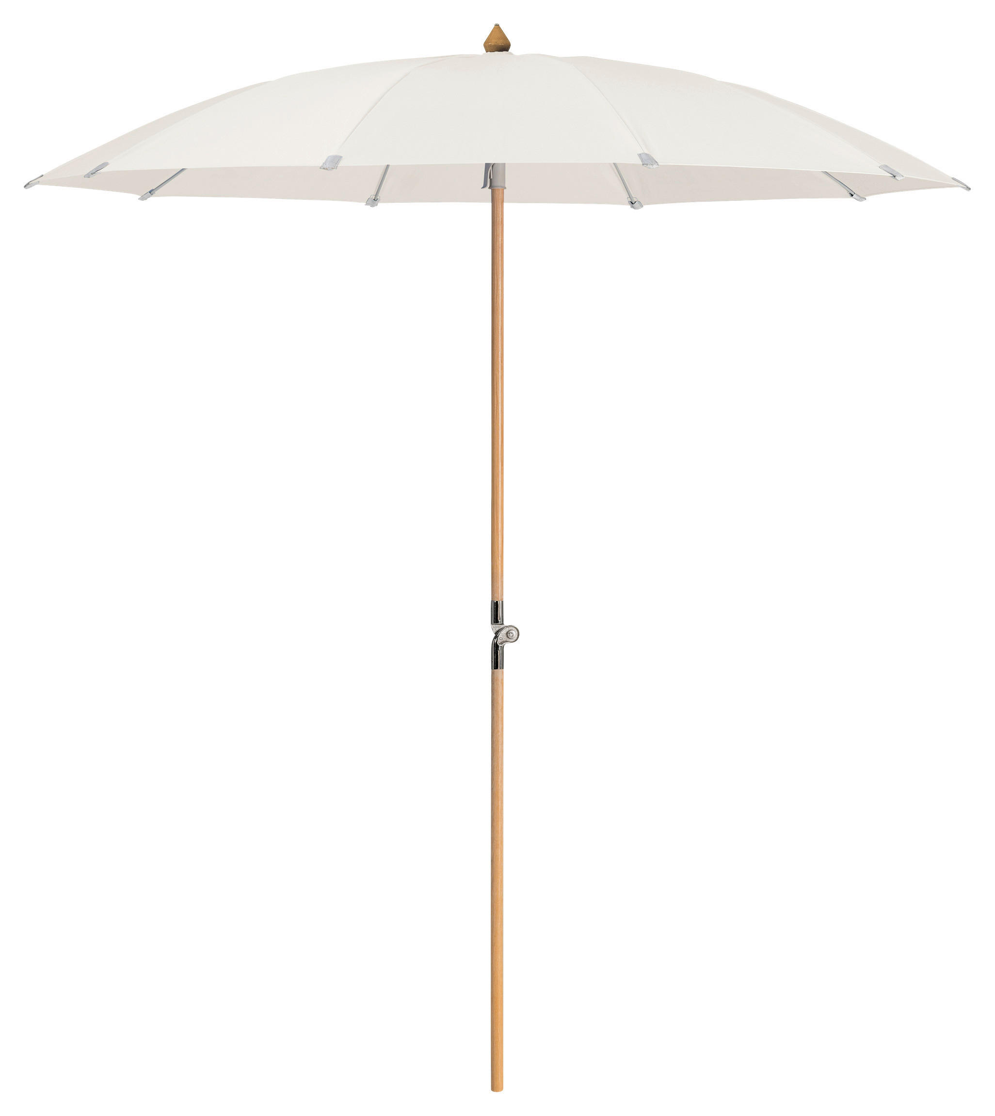 SONNENSCHIRM 200 cm Ecru  - Ecru/Eschefarben, Holz/Textil (200/200cm) - Glatz