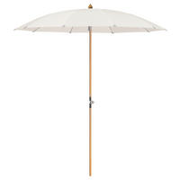SONNENSCHIRM 200 cm Ecru  - Ecru/Eschefarben, Holz/Textil (200/200cm) - Glatz