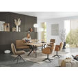 STUHL - Rostfarben/Cognac, Design, Textil/Metall (50/93/69cm) - Dieter Knoll
