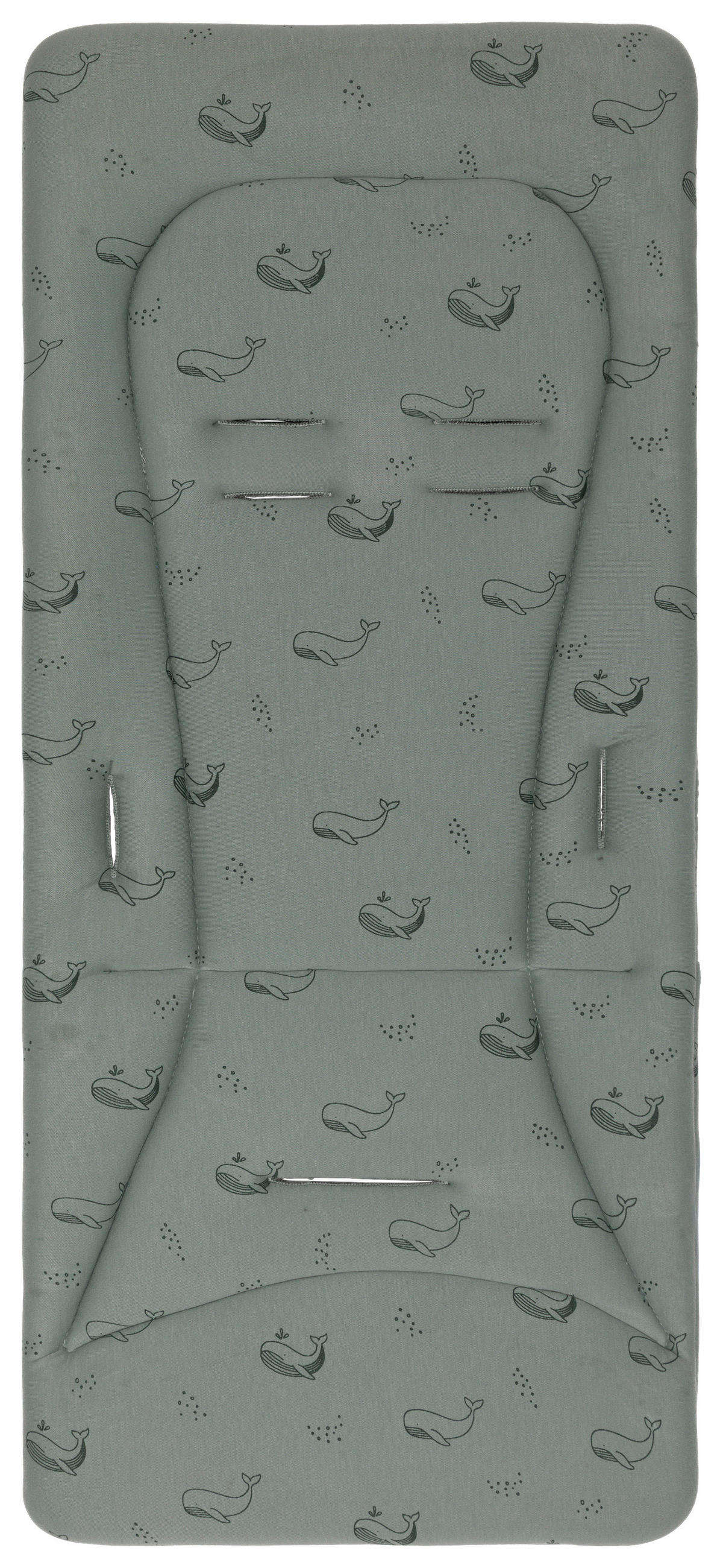 KINDERWAGENEINLAGE - Salbeigrün, Basics, Kunststoff/Textil (30/73cm) - Jimmylee