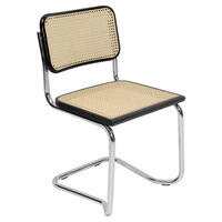 SCHWINGSTUHL  in Stahl  - Chromfarben/Schwarz, KONVENTIONELL, Holz/Metall (52/81/59cm) - Livetastic