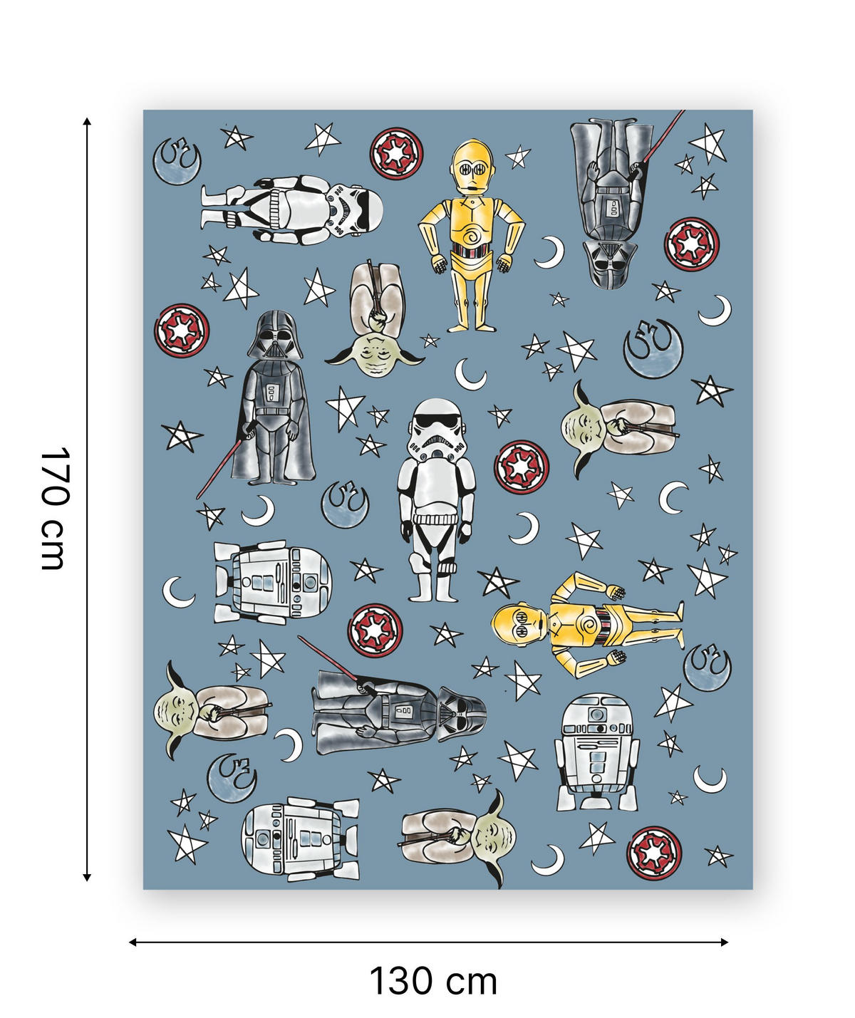 GYEREKSZŐNYEG  DISNEY CARPET  - kék, Basics, műanyag/textil (130/170cm)