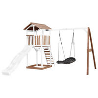 SPIELTURM 356,6/241,9/349 cm  - Blau/Weiss, Konventionell, Holz/Kunststoff (356,6/241,9/349cm)