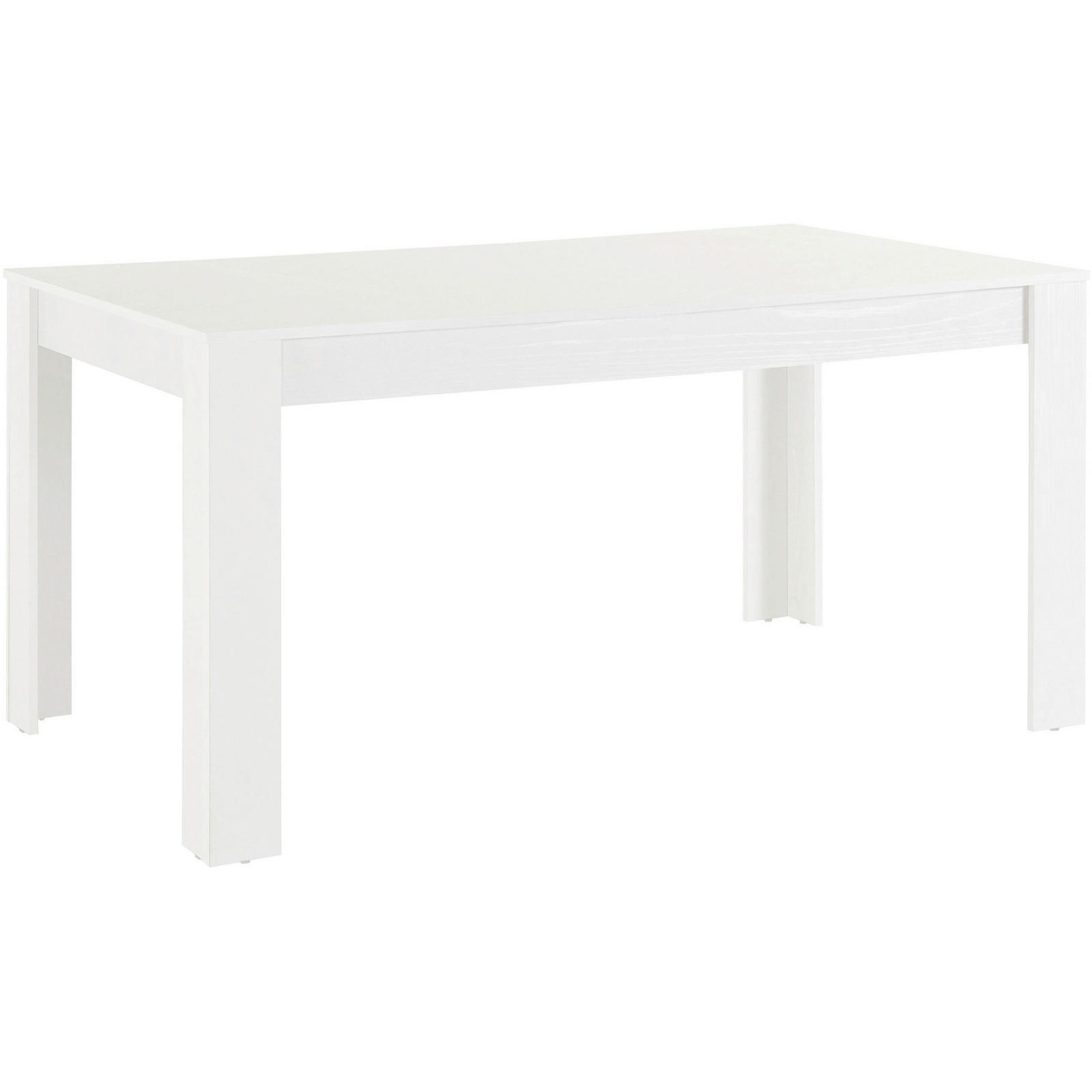 ESSTISCH 160/75/90 cm teilmassiv  Holzwerkstoff gastro- und objekttauglich rechteckig Weiß  - Weiß, Design, Holzwerkstoff (160/75/90cm) - MID.YOU