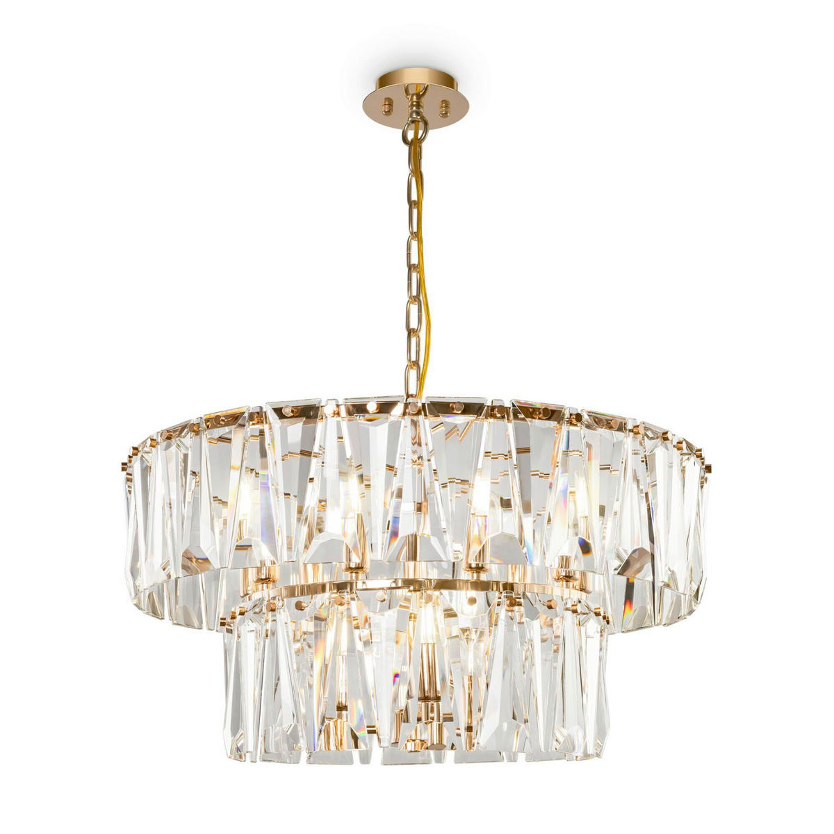 PENDELLEUCHTE 68/37/68 cm    - Goldfarben, Trend, Metall (68/37/68cm) - MAYTONI