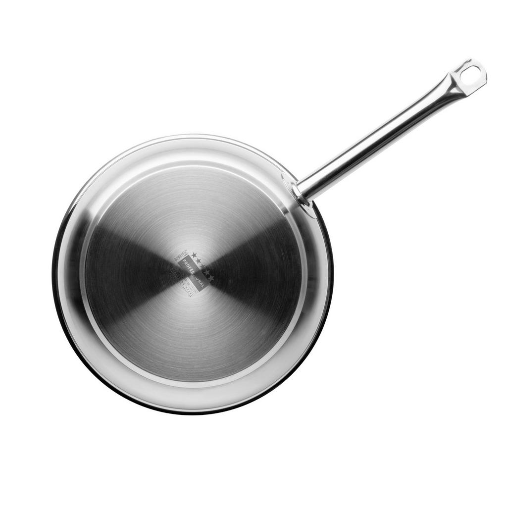 Thumbnail - Mäser Bratpfanne Professional, Silber, Metall, rund, 25x47.5x6.1 cm, backofengeeignet, geschmacksneutral, Kochen, Pfanne...