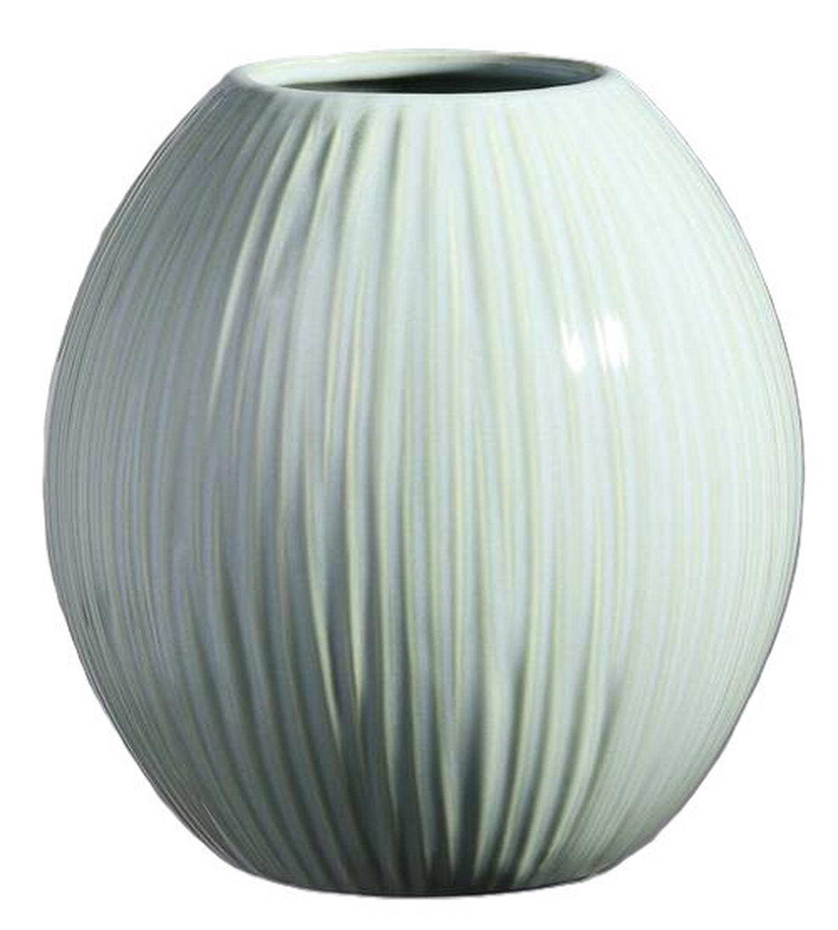 VASE  - Olivgrün, Basics, Keramik (16/16/17cm)