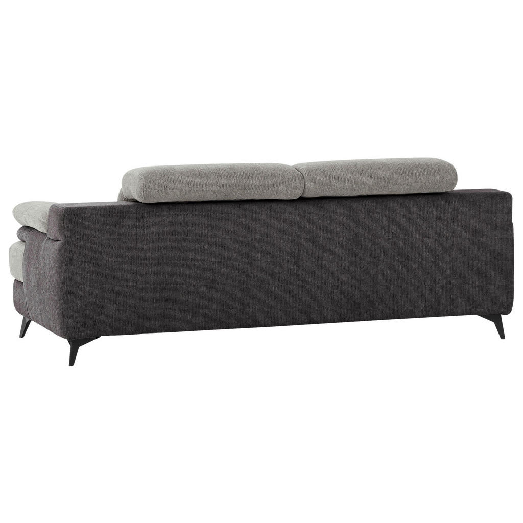 Thumbnail - Livetastic 2-Sitzer-Sofa, Hellgrau, Dunkelgrau, Textil, 205x80x104 cm, Made in EU, Rücken echt, Armteil links, rechts, W...