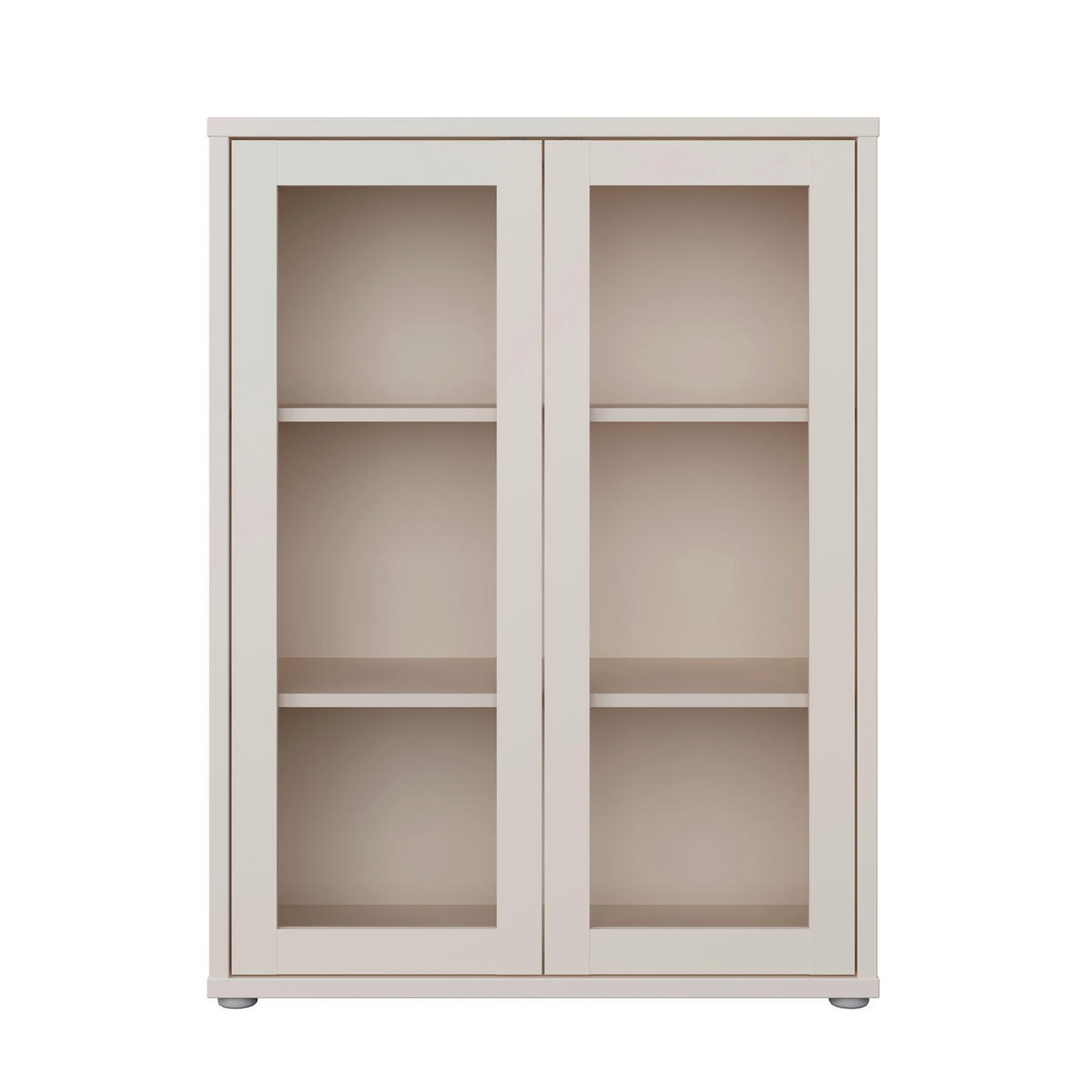 VITRINA, peščene barve - peščene barve, Moderno, steklo/leseni material (74,5/99,1/34,9cm) - Carryhome