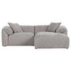 ECKSOFA Flachgewebe Braun  - Schwarz/Braun, Modern, Kunststoff/Textil (231/178cm) - Carryhome