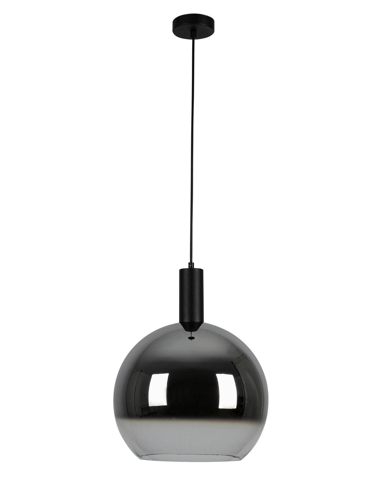 LUSTER  35/150 cm      - boja hroma/crna, Konvencionalno, staklo/metal (35/150cm) - Dieter Knoll