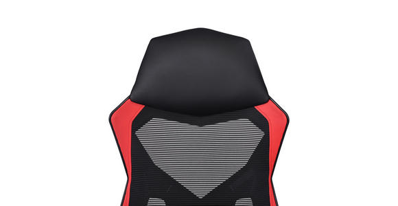 GAMINGSTUHL Rot, Schwarz Metall, Kunststoff, Textil   - Rot/Schwarz, MODERN, Kunststoff/Textil (59/107-117/58cm) - Carryhome
